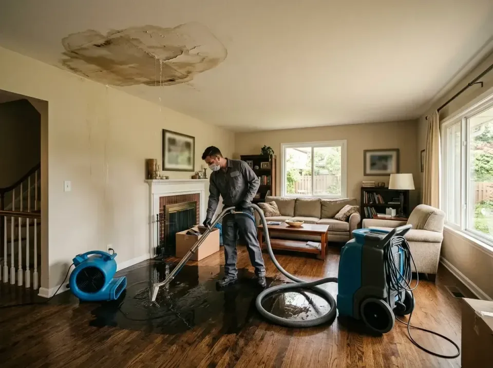 attic-pipe-burst-ceiling-drip-008 — frequently asked questions, Water Damage Restoration & Carpet Care in Oak Park, MI